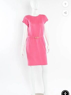 VINTAGE ST JOHN OPEN BACK WEB WEAVE KNIT DRESS